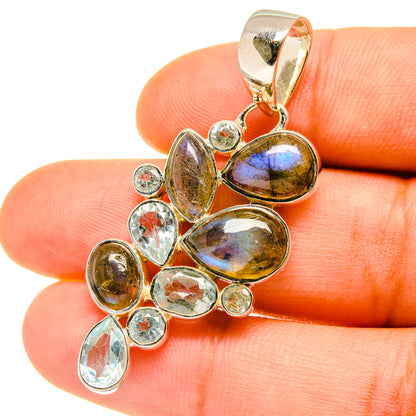 Labradorite Pendants handcrafted by Ana Silver Co - PD4676