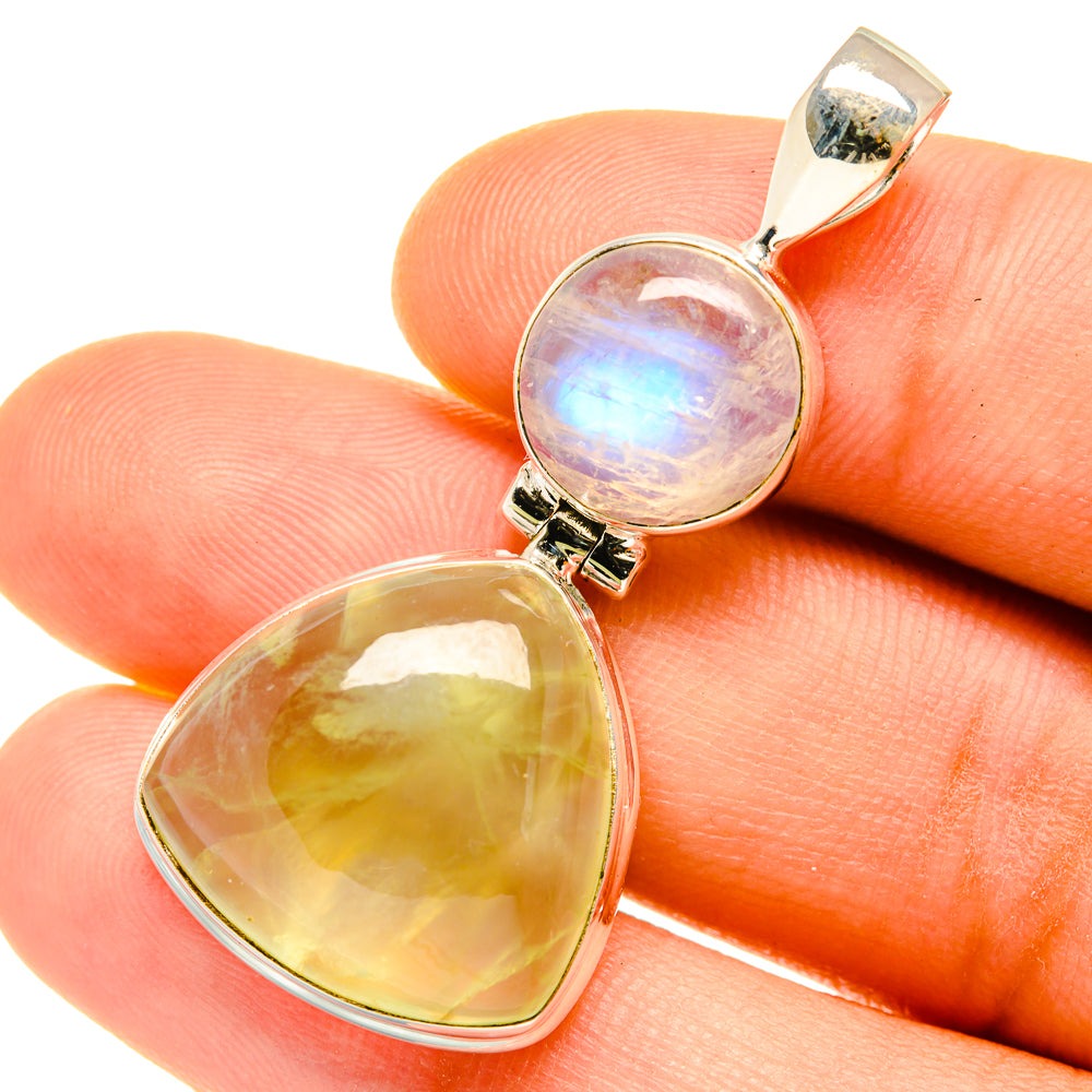 Prehnite Pendants handcrafted by Ana Silver Co - PD4680