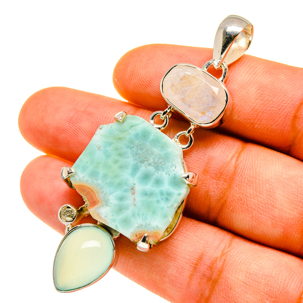 Larimar Pendants handcrafted by Ana Silver Co - PD4683