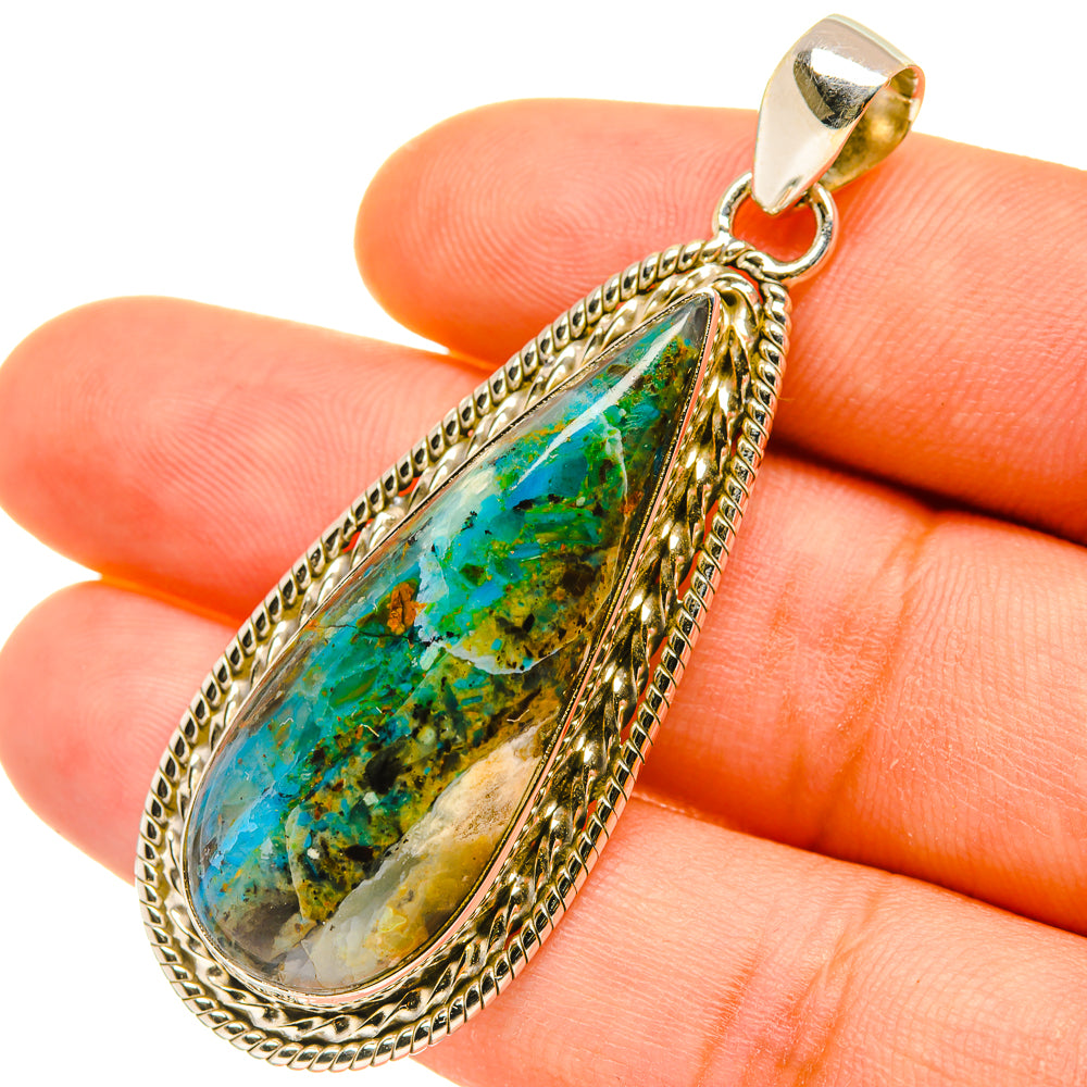 Chrysocolla Pendants handcrafted by Ana Silver Co - PD4688