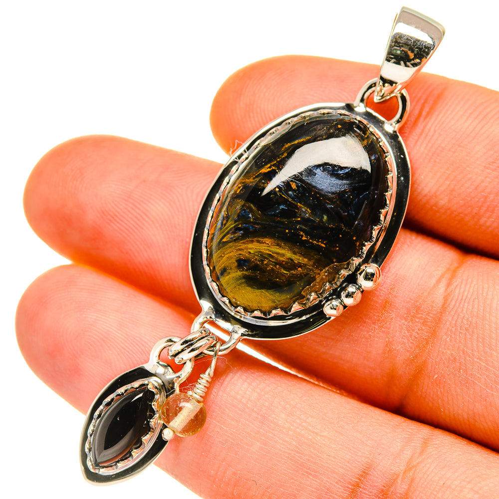 Pietersite Pendants handcrafted by Ana Silver Co - PD4690