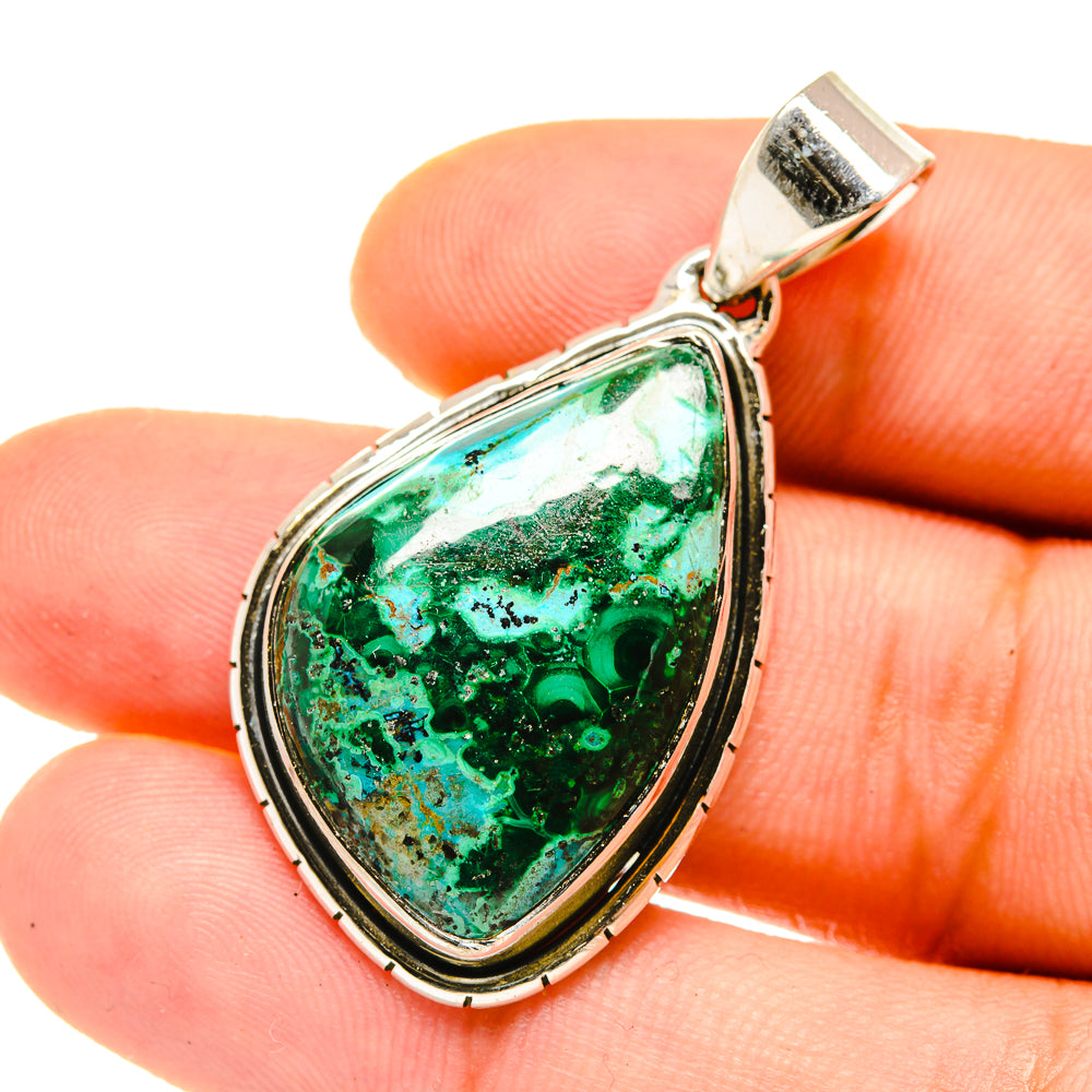 Chrysocolla Pendants handcrafted by Ana Silver Co - PD4692