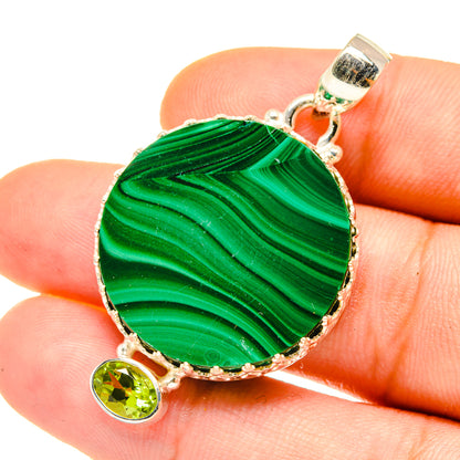Malachite Pendants handcrafted by Ana Silver Co - PD4693