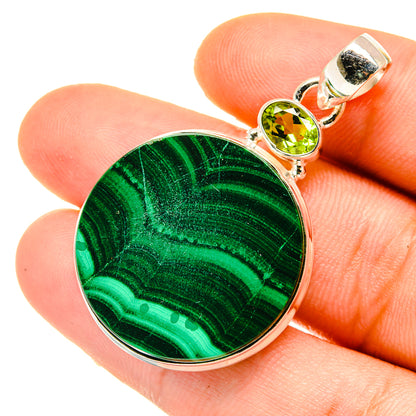 Malachite Pendants handcrafted by Ana Silver Co - PD4696