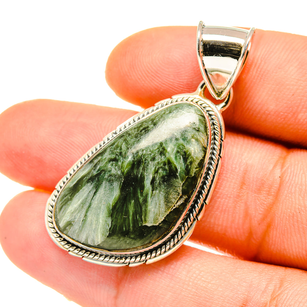 Seraphinite Pendants handcrafted by Ana Silver Co - PD4699