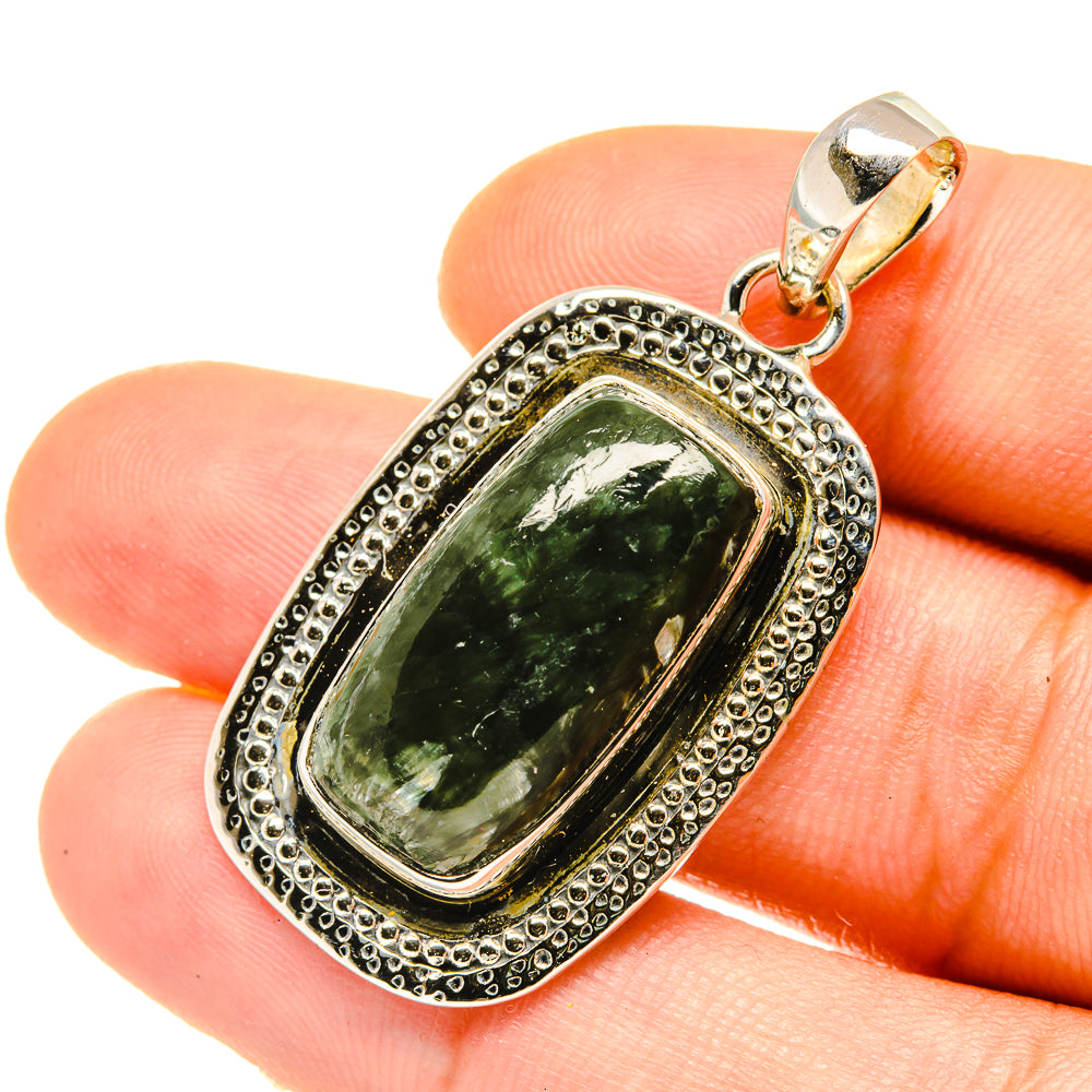 Seraphinite Pendants handcrafted by Ana Silver Co - PD4700