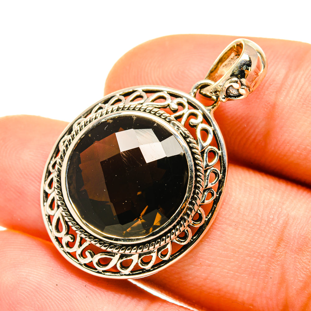 Smoky Quartz Pendants handcrafted by Ana Silver Co - PD4714