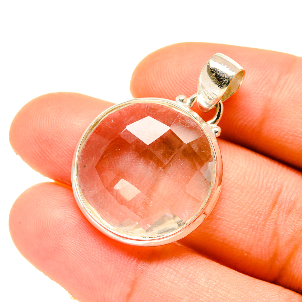 White Quartz Pendants handcrafted by Ana Silver Co - PD4729