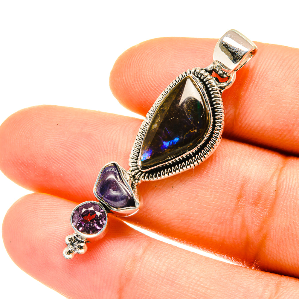 Ammolite Pendants handcrafted by Ana Silver Co - PD4735