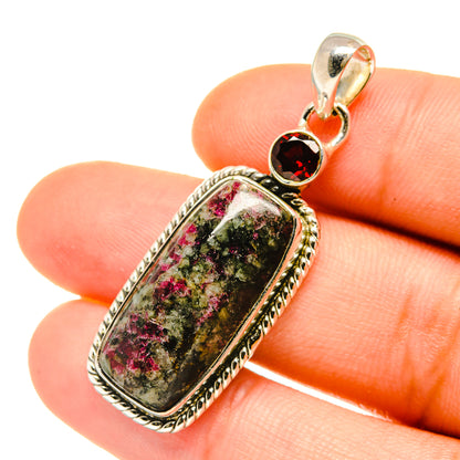 Russian Eudialyte Pendants handcrafted by Ana Silver Co - PD4742