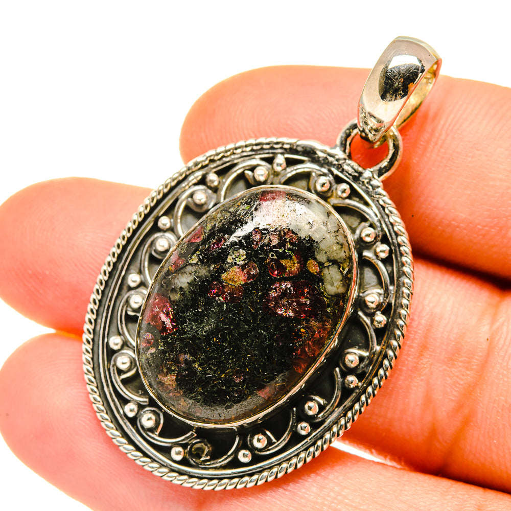 Russian Eudialyte Pendants handcrafted by Ana Silver Co - PD4743