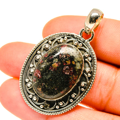 Russian Eudialyte Pendants handcrafted by Ana Silver Co - PD4743