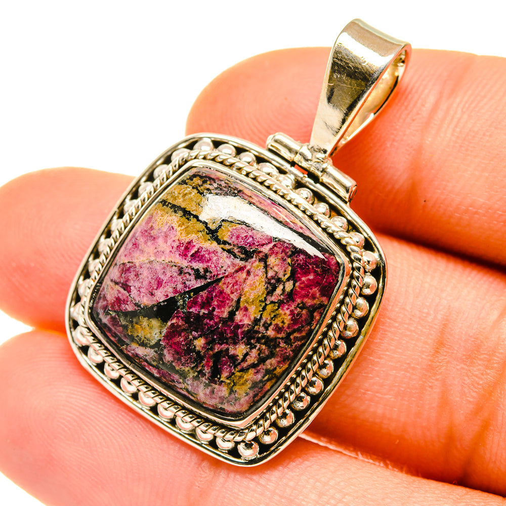 Russian Eudialyte Pendants handcrafted by Ana Silver Co - PD4744