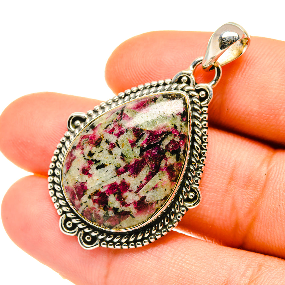 Russian Eudialyte Pendants handcrafted by Ana Silver Co - PD4745