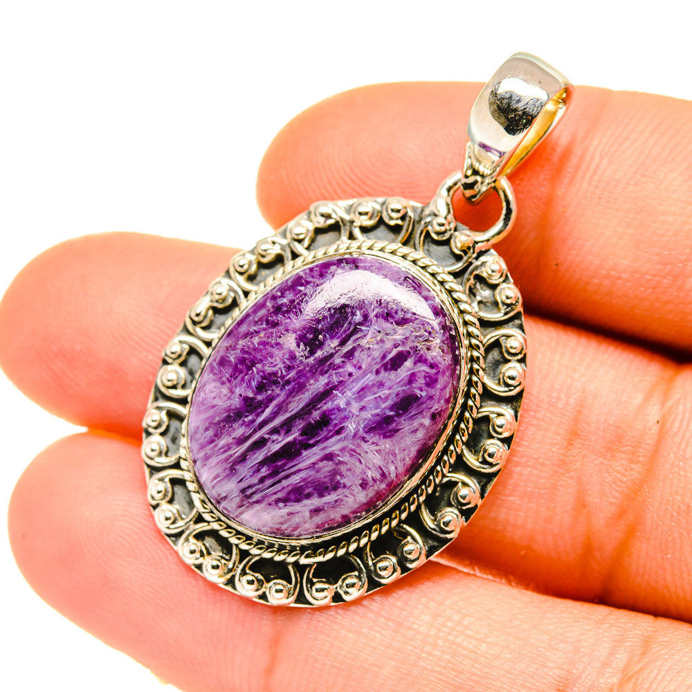 Charoite Pendants handcrafted by Ana Silver Co - PD4747