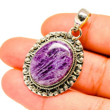 Charoite Pendants handcrafted by Ana Silver Co - PD4747