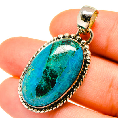 Chrysocolla Pendants handcrafted by Ana Silver Co - PD4764
