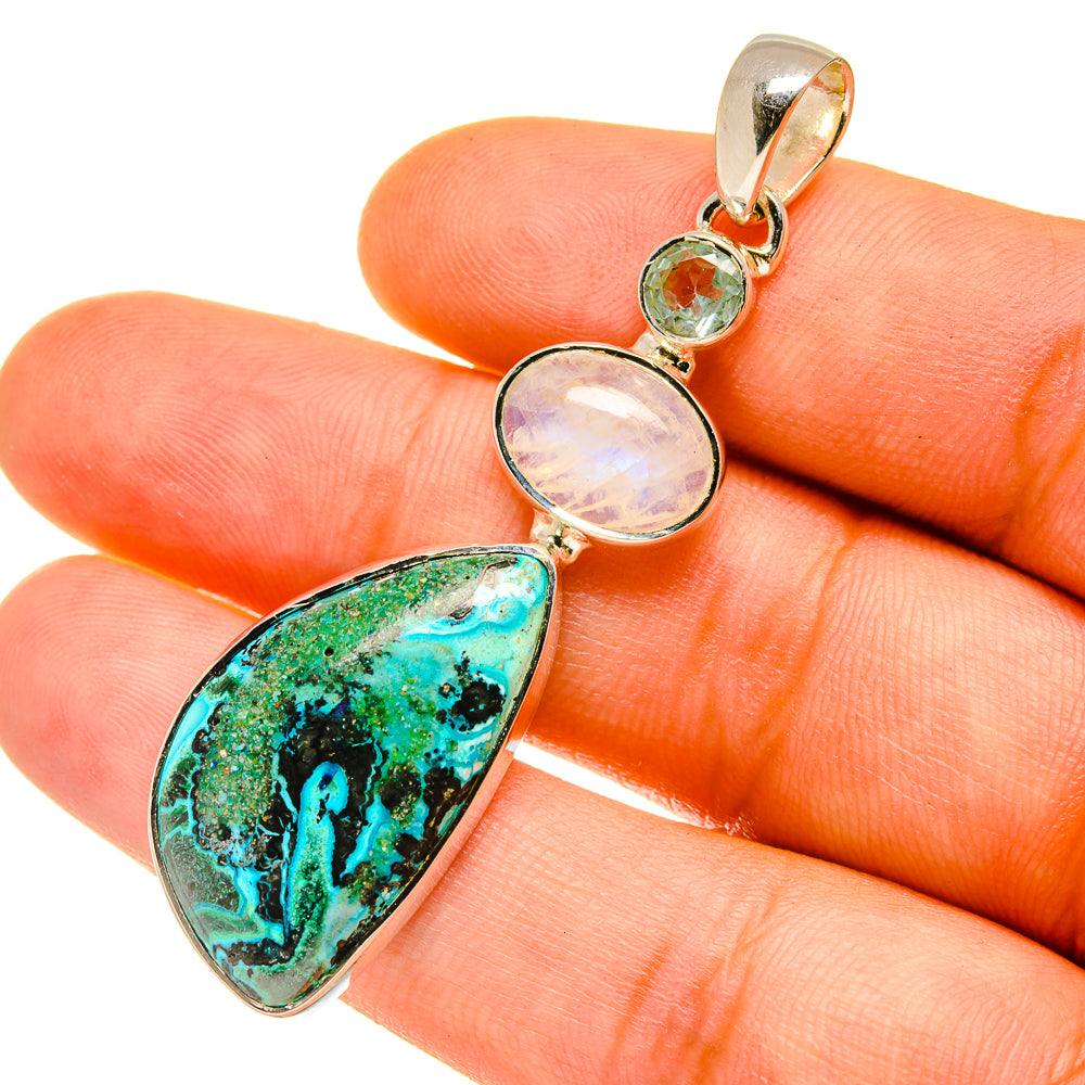 Shattuckite Pendants handcrafted by Ana Silver Co - PD4765