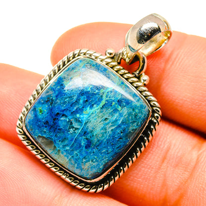 Chrysocolla In Quartz Pendants handcrafted by Ana Silver Co - PD4768
