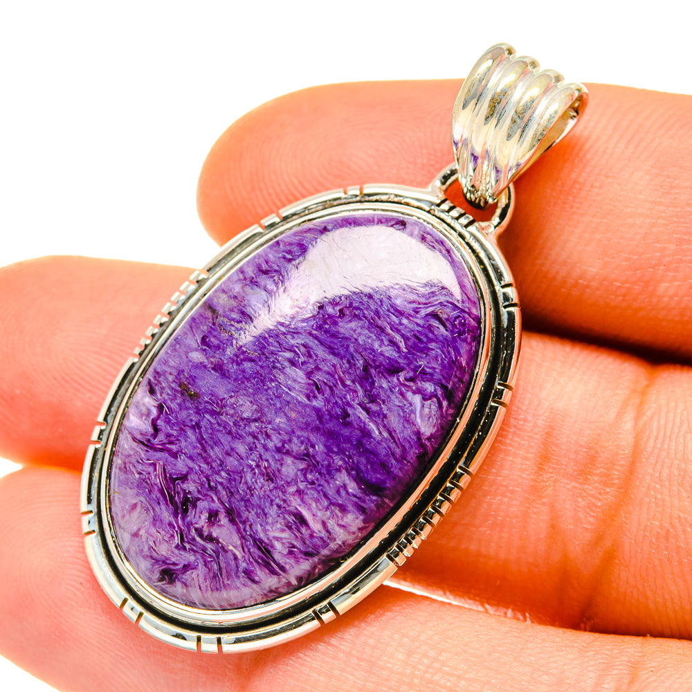 Charoite Pendants handcrafted by Ana Silver Co - PD4771