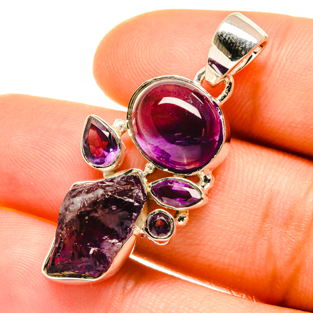 Amethyst Pendants handcrafted by Ana Silver Co - PD4775