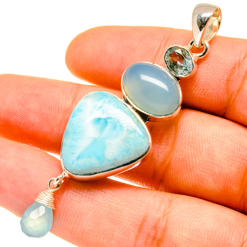 Larimar Pendants handcrafted by Ana Silver Co - PD4783