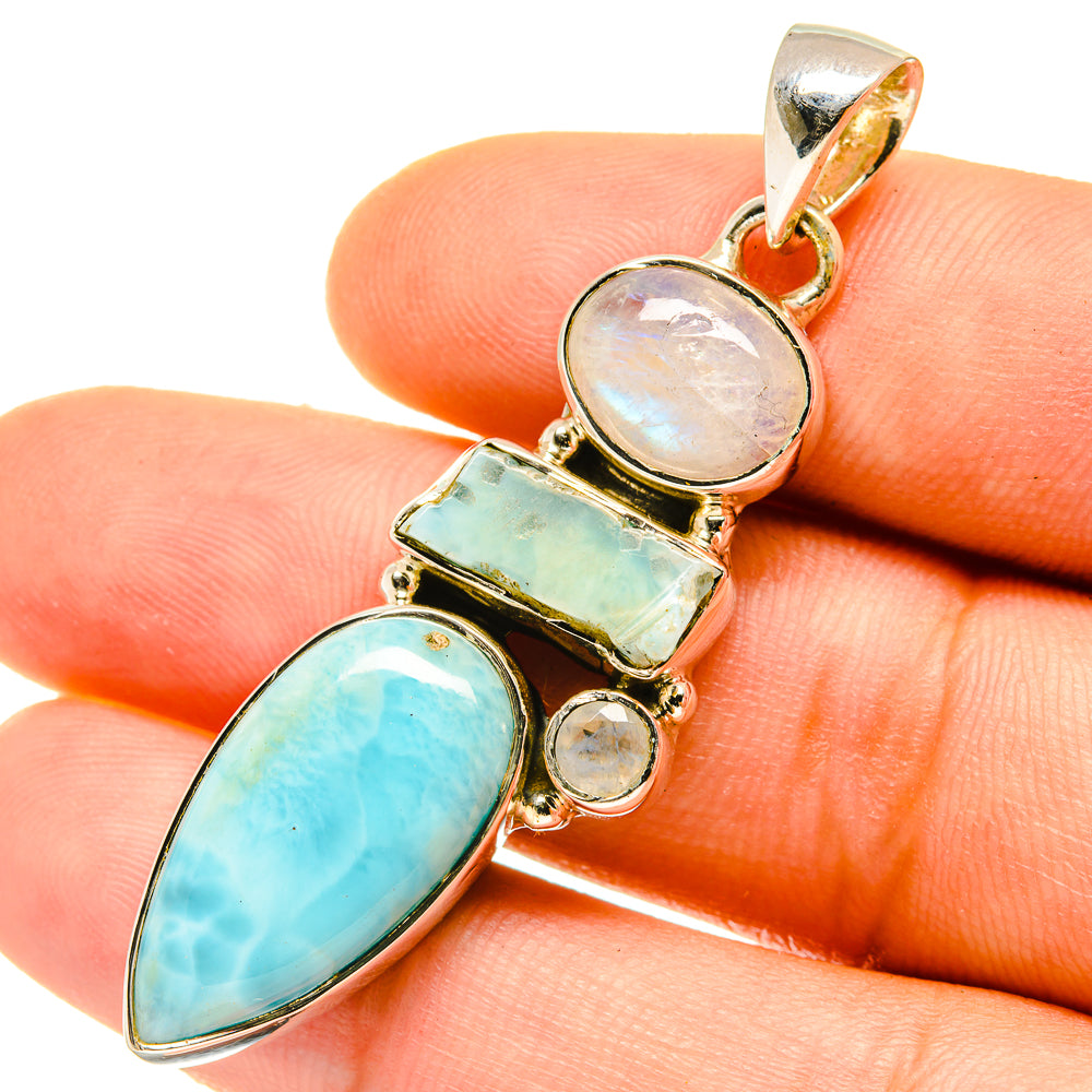 Larimar Pendants handcrafted by Ana Silver Co - PD4784