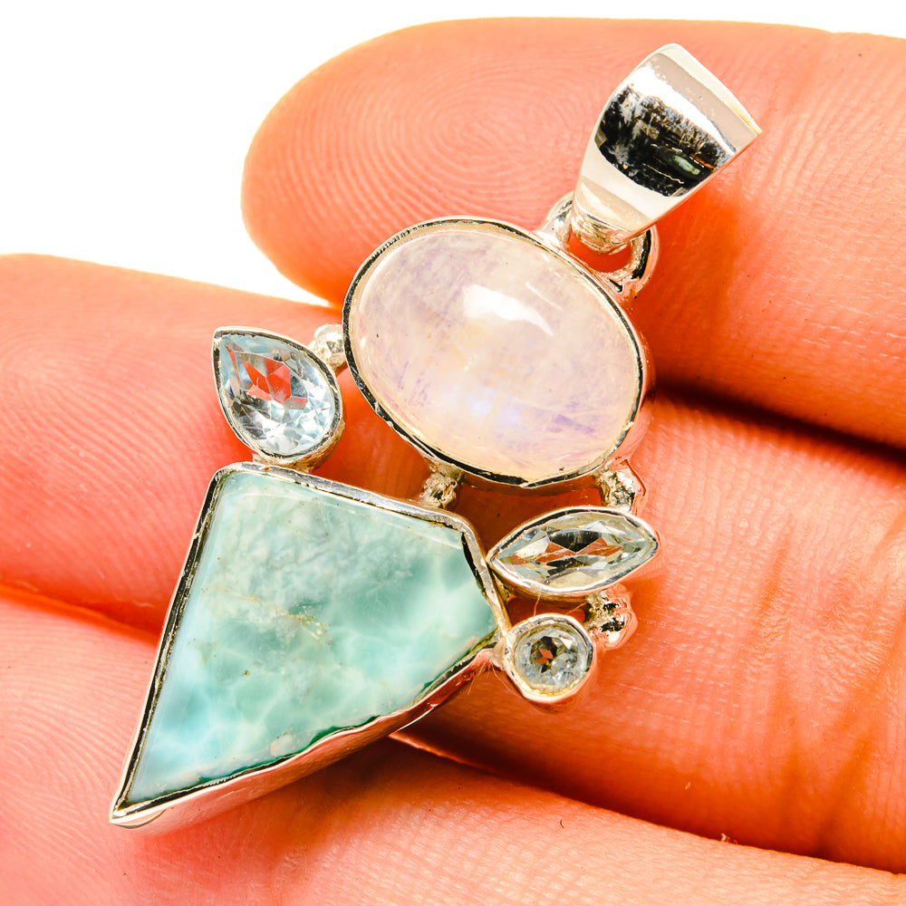 Larimar Pendants handcrafted by Ana Silver Co - PD4786