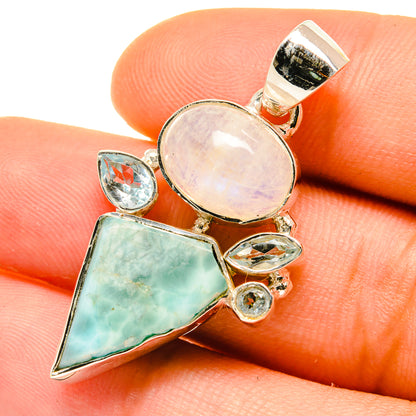 Larimar Pendants handcrafted by Ana Silver Co - PD4786