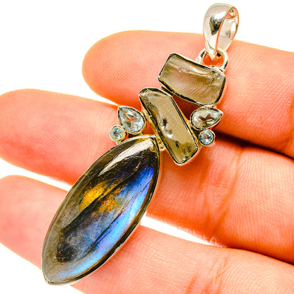 Labradorite Pendants handcrafted by Ana Silver Co - PD4793