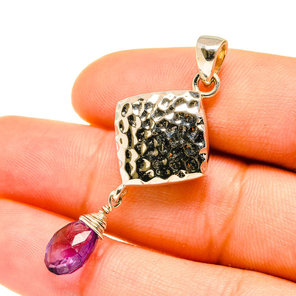 Amethyst Pendants handcrafted by Ana Silver Co - PD4799