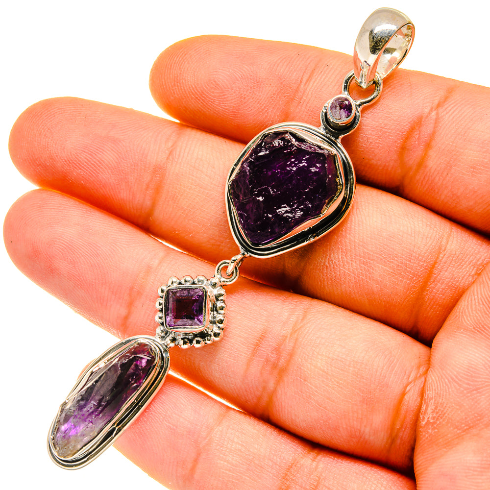 Amethyst Pendants handcrafted by Ana Silver Co - PD4800