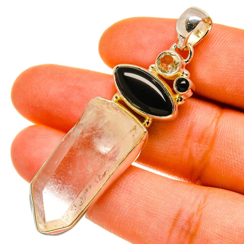 Rainbow Moonstone Pendants handcrafted by Ana Silver Co - PD4804