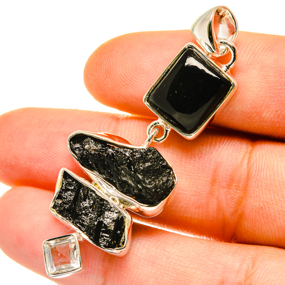 Black Onyx Pendants handcrafted by Ana Silver Co - PD4807
