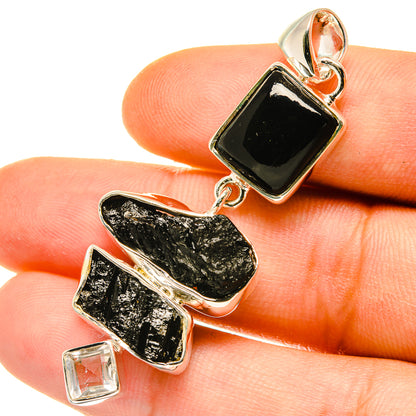 Black Onyx Pendants handcrafted by Ana Silver Co - PD4807