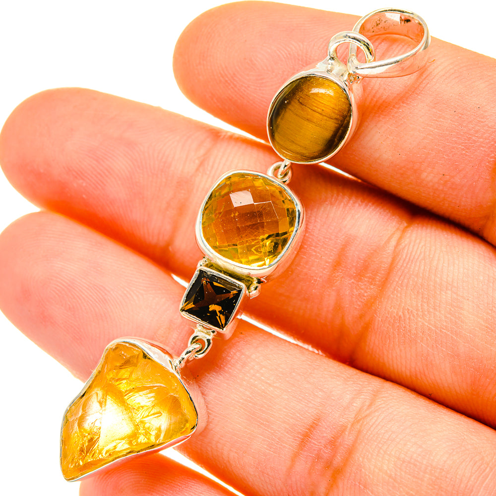 Citrine Pendants handcrafted by Ana Silver Co - PD4811