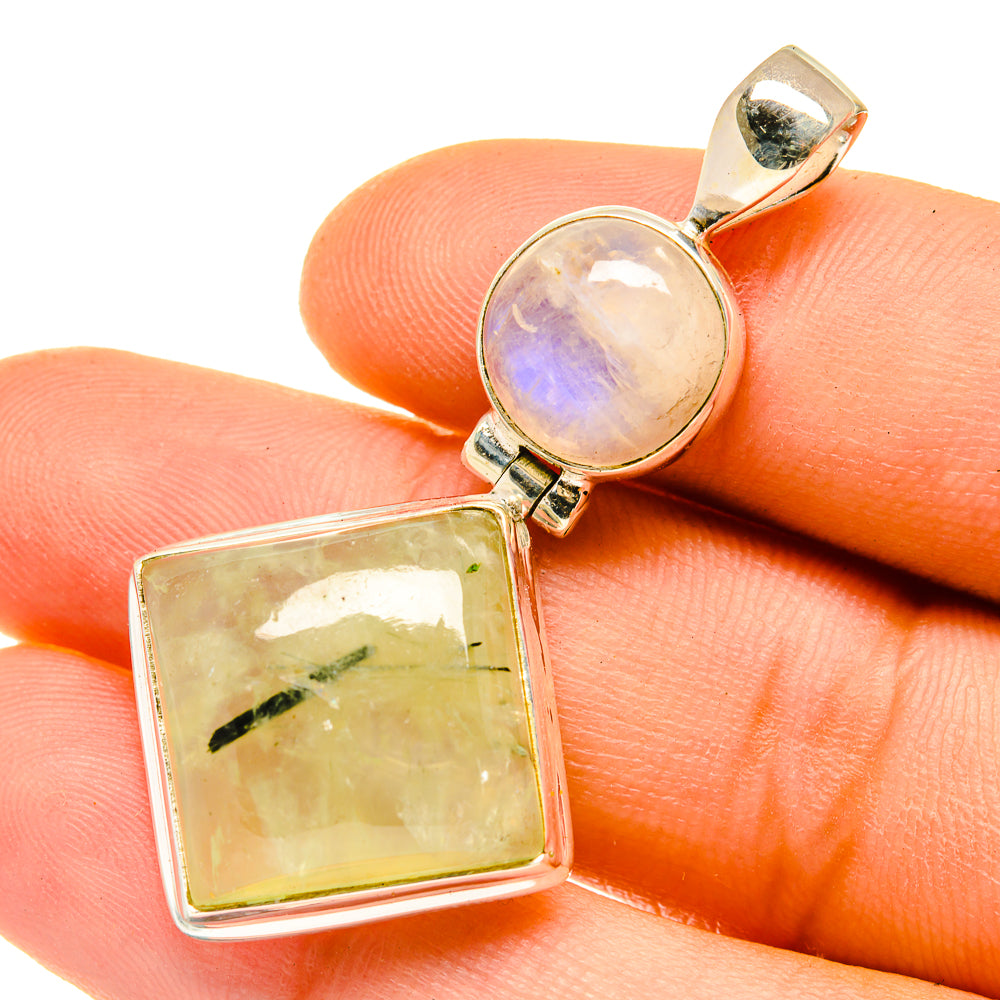 Prehnite Pendants handcrafted by Ana Silver Co - PD4816