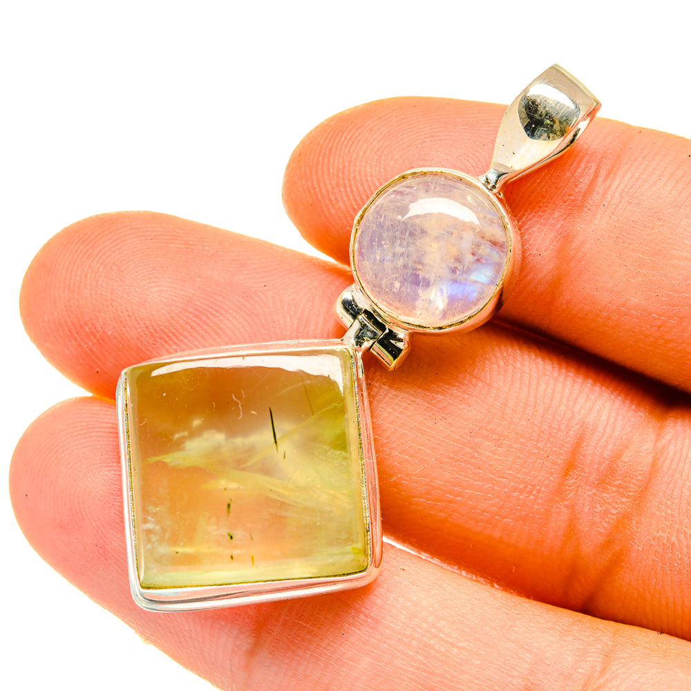 Prehnite Pendants handcrafted by Ana Silver Co - PD4817