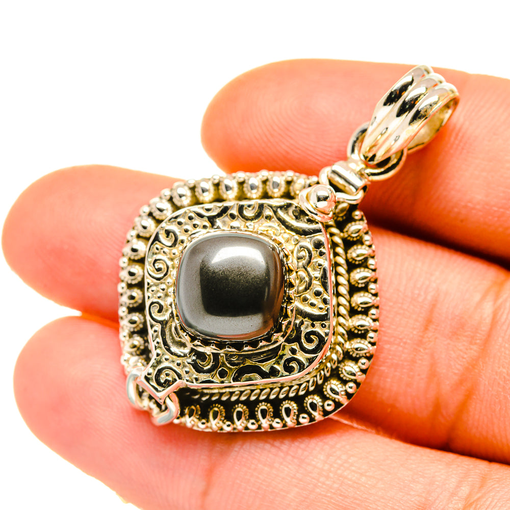 Hematite Pendants handcrafted by Ana Silver Co - PD4831