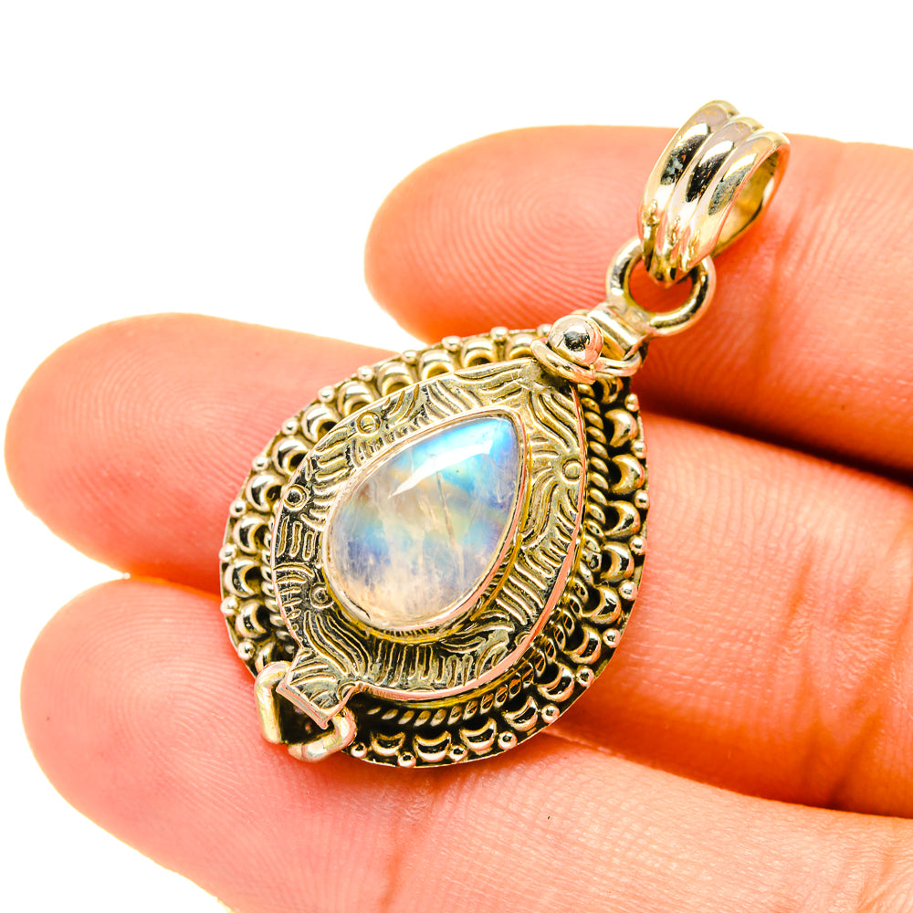 Rainbow Moonstone Pendants handcrafted by Ana Silver Co - PD4834