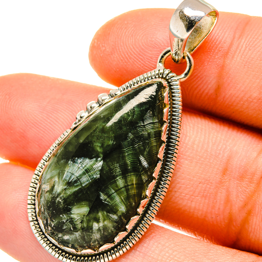 Seraphinite Pendants handcrafted by Ana Silver Co - PD4849