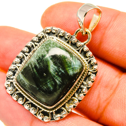 Seraphinite Pendants handcrafted by Ana Silver Co - PD4850