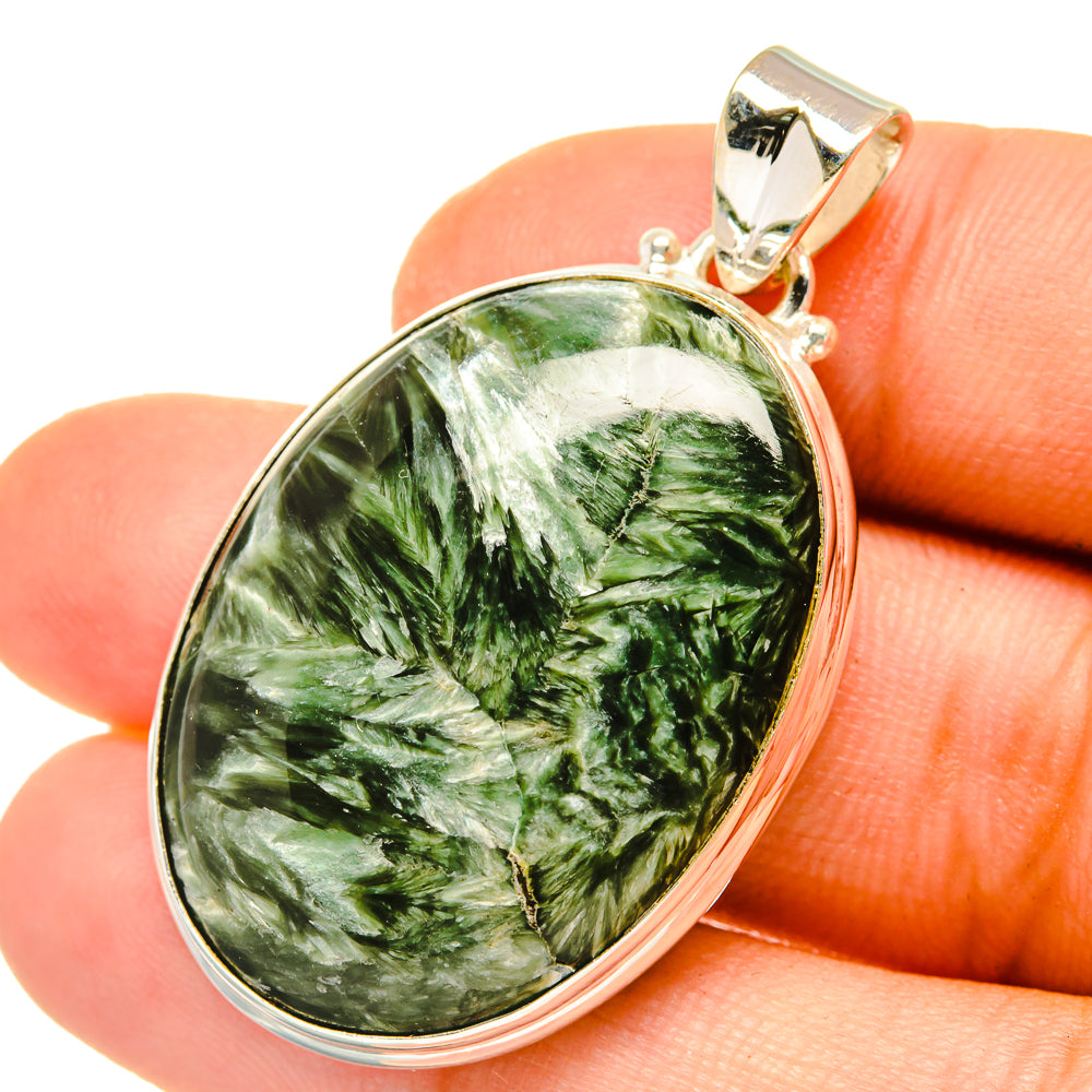 Seraphinite Pendants handcrafted by Ana Silver Co - PD4862