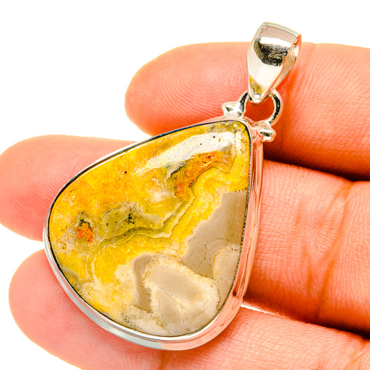 Bumble Bee Jasper Pendants handcrafted by Ana Silver Co - PD4865