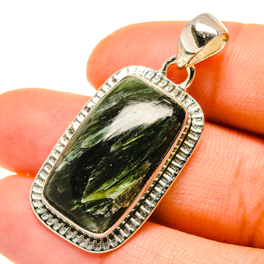 Seraphinite Pendants handcrafted by Ana Silver Co - PD4874
