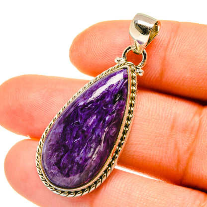 Charoite Pendants handcrafted by Ana Silver Co - PD4879