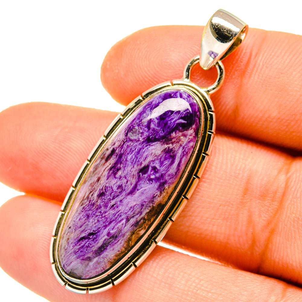 Charoite Pendants handcrafted by Ana Silver Co - PD4880