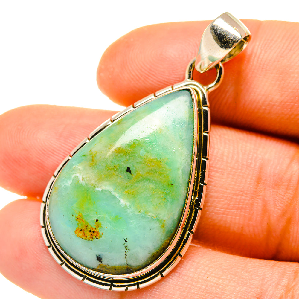 Peruvian Opal Pendants handcrafted by Ana Silver Co - PD4890