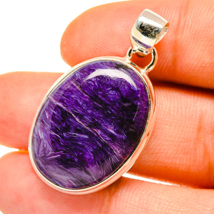 Charoite Pendants handcrafted by Ana Silver Co - PD4895