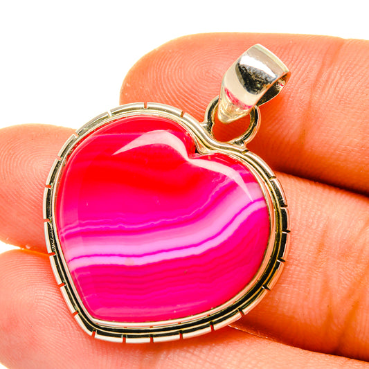 Pink Botswana Agate Pendants handcrafted by Ana Silver Co - PD4904